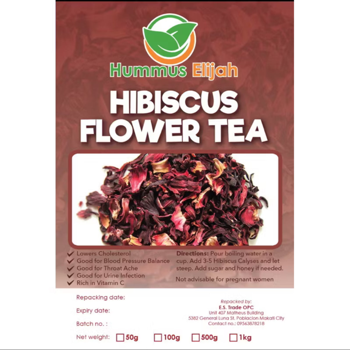 Hibiscus (Rosella) Flower Tea (pure and authentic)