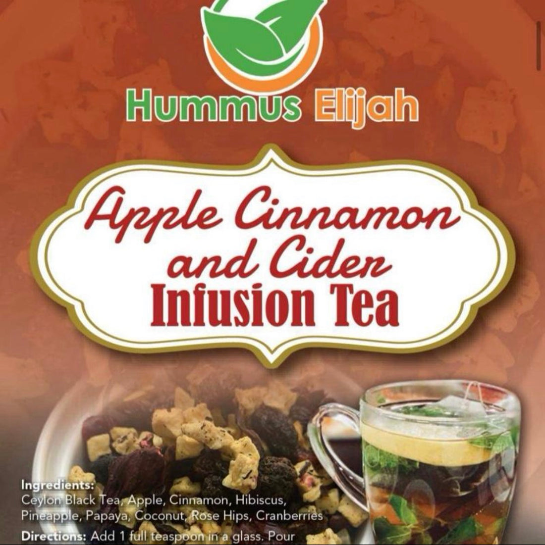 Apple Cinnamon Fruit Tea, Loose Leaf Tea Blend