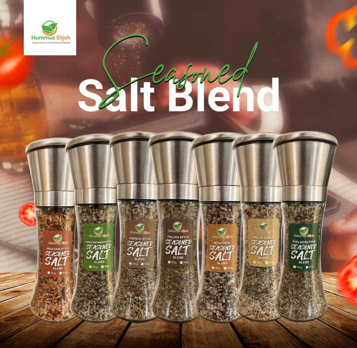 French Style Seasoned Salt Blend (with adjustable Grinder)