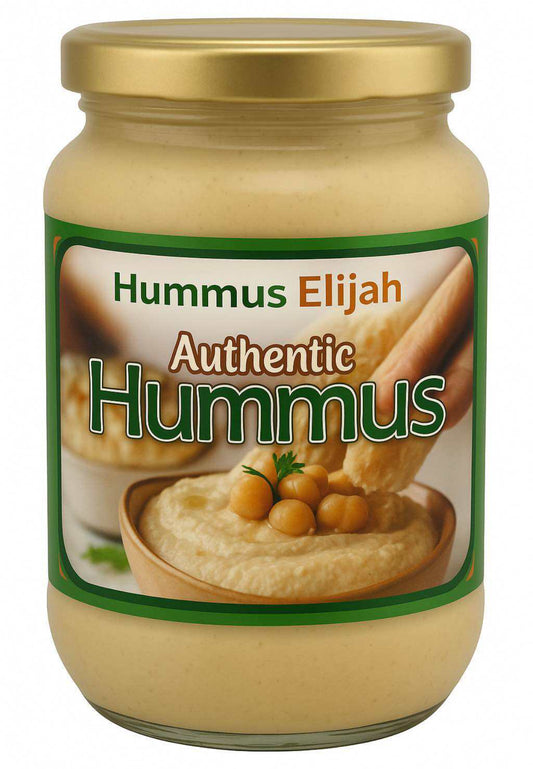 Hummus Elijah in Glass Jar